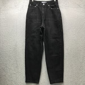 Vintage Gap Denim Jeans Womens 26/27 Tapered Leg Reverse Fit Dark Wash Black